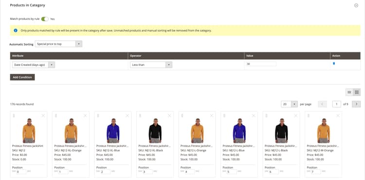 ​ カテゴリ製品ルール ​