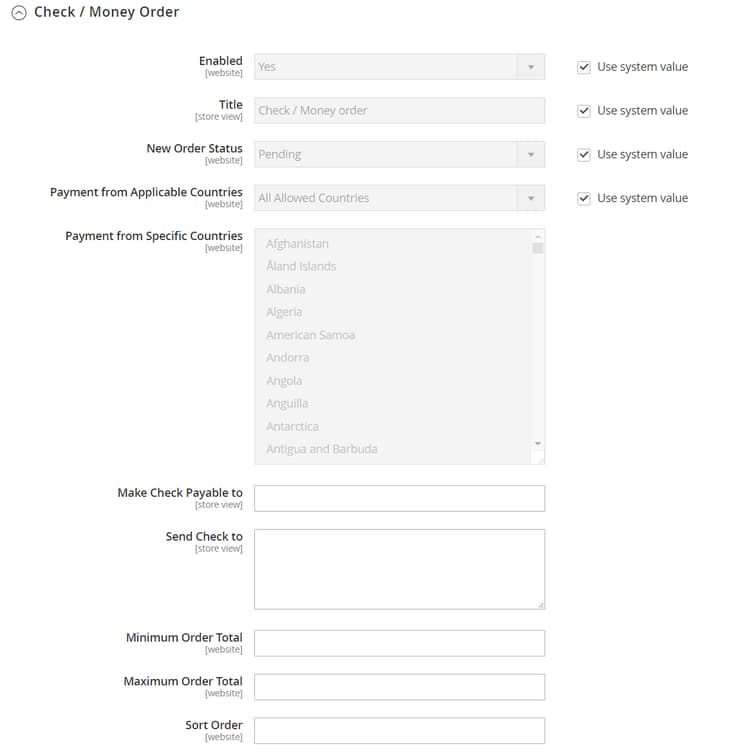 ​ 小切手/送金 ​