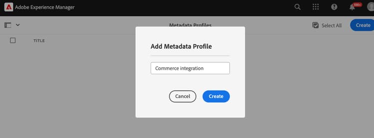 AEM オーサー管理者によるメタデータプロファイルの追加