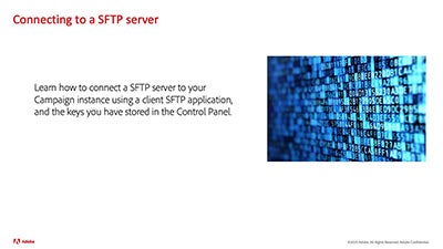 SFTP サーバーへの接続