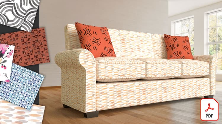 3DオブジェクトのテキスタイルデザインまたはパターンをAdobeで視覚化する Dimension