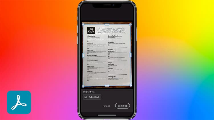 携帯電話から文書をスキャンしてPDFに送信