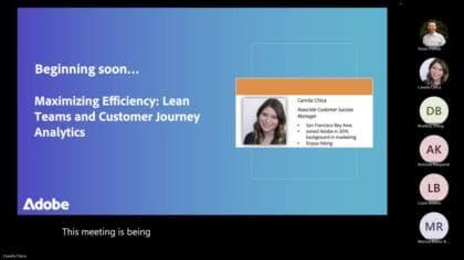 効率の最大化 – リーンチームとCustomer Journey Analytics
