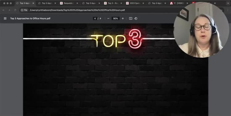 業務時間に対する上位 3 つのアプローチ