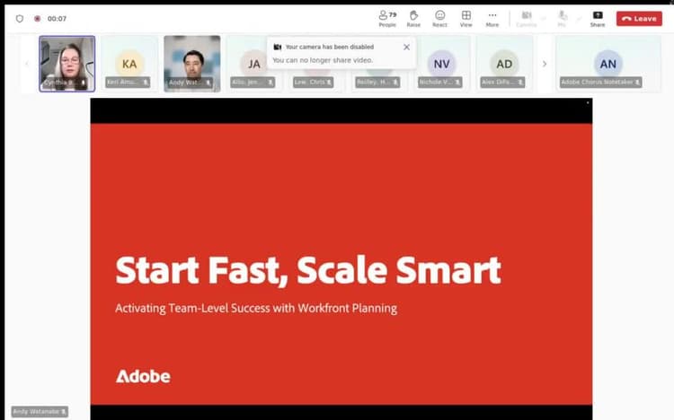 迅速な立ち上げ、スケーラブルでスマートに – Workfront Planning でチームレベルの成功を実現