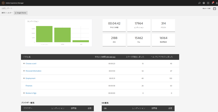 Analytics レポートに適用されるフィルター - Google Chrome