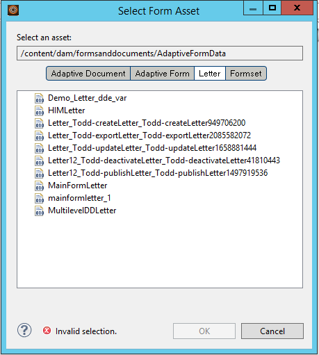 「レター」タブ