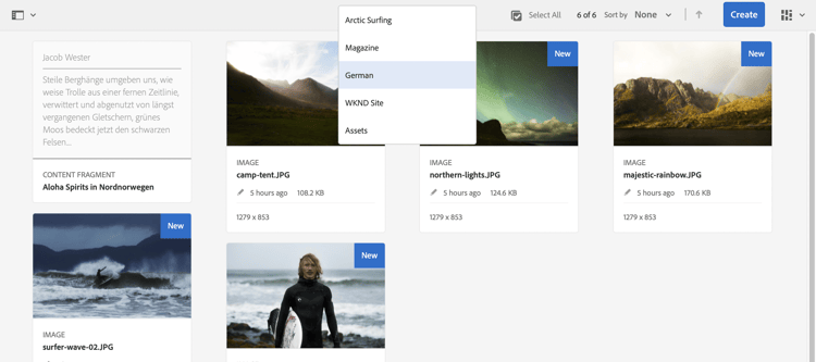 翻訳済みコンテンツフォルダー構造