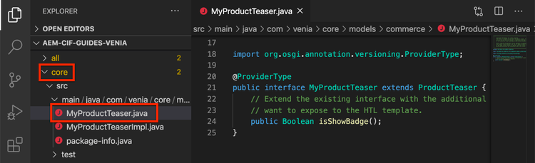 コアのロケーション IDE