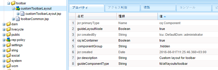 適切な説明を付けたノード