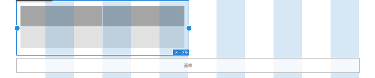 テーブルの終了点を定義