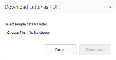 PDF でレターをダウンロード