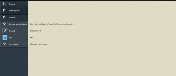 新しく追加されたカスタムレポートのユーザーインターフェイス