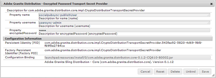 Encrypted Password Transport Secret Provider