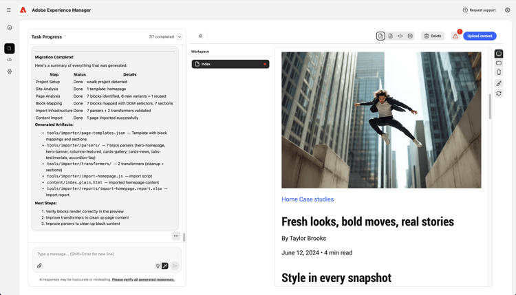 読み込まれたコンテンツ