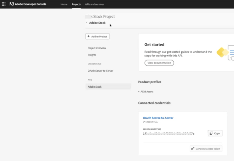 AEM Assets と Adobe Stock の統合