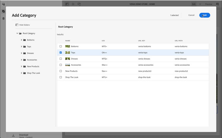 カテゴリピッカー