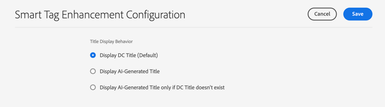 AI 生成のタイトルの設定