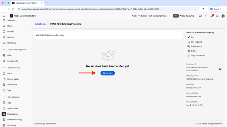 サービスを追加