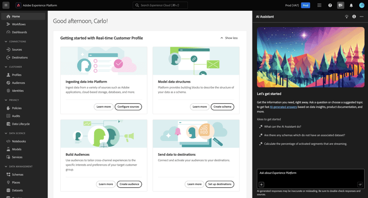 Experience Experience Platformの AI アシスタント。
