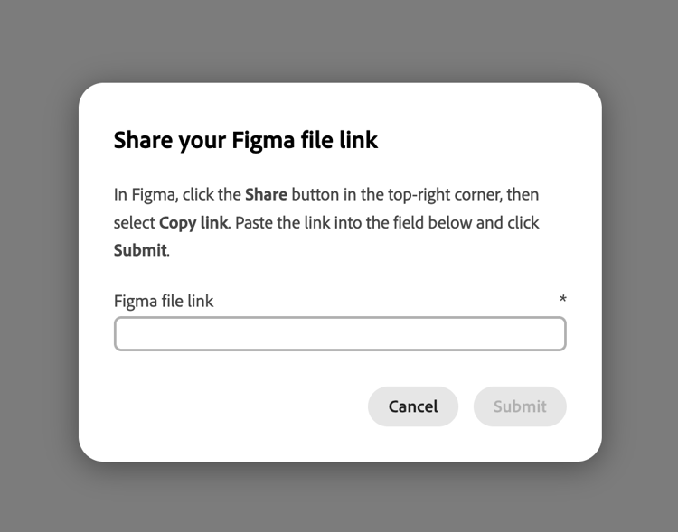 File Key Required ダイアログ ​