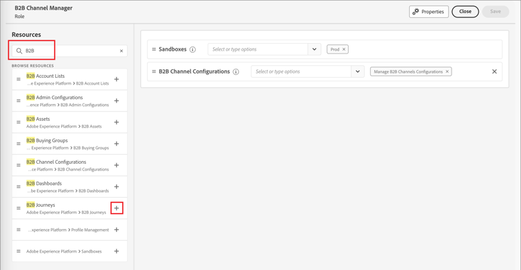 Experience Platform - B2B ジャーニー リソースがChannel Manager ロールに追加されました