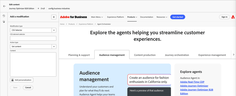 ​ 非視覚的エディターインターフェイス ​