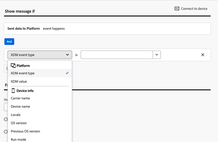 XDM イベントタイプ