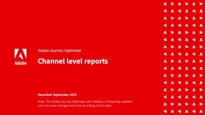 チャネルレベルのレポート