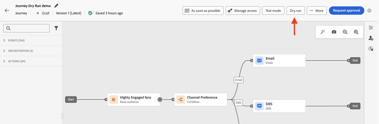 ジャーニーのドライランの開始