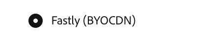 Fastly を選択