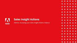 sales Insight Actions インスタンスにアクセスするためのサムネール画像