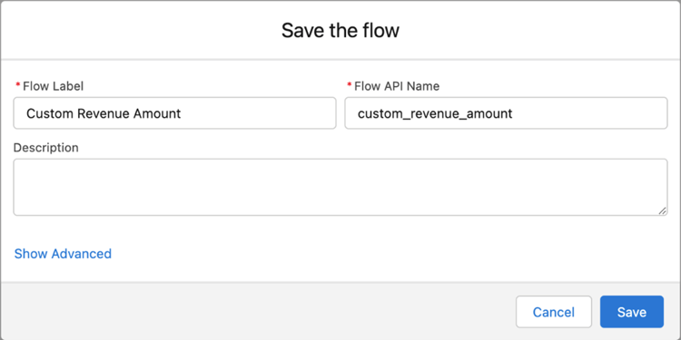 1.「フローの最適化」セクションで、「高速フィールド」を選択します