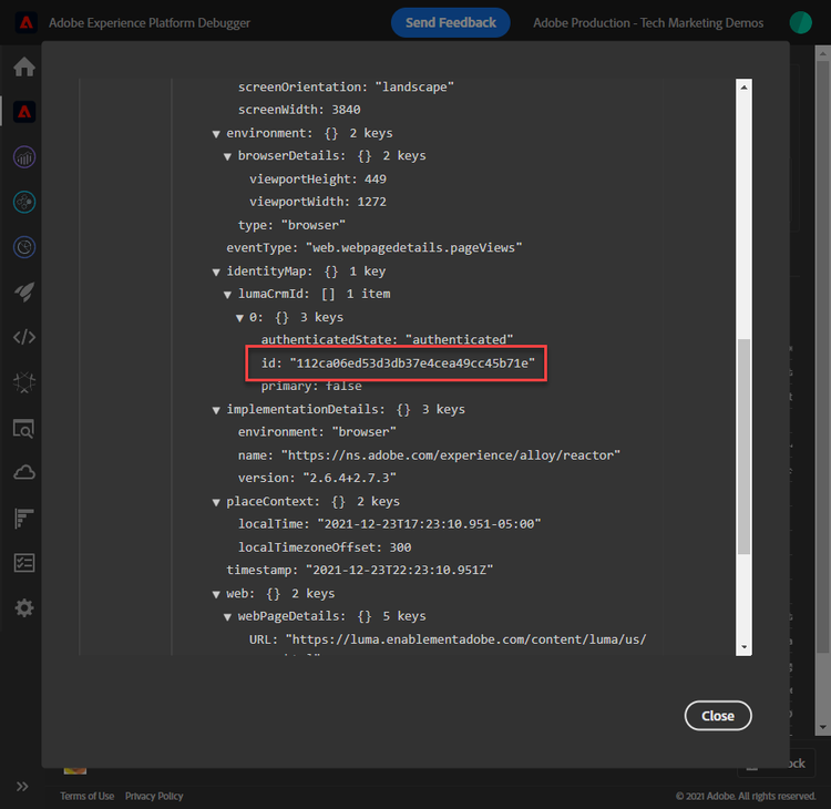 デバッガーの Web SDK