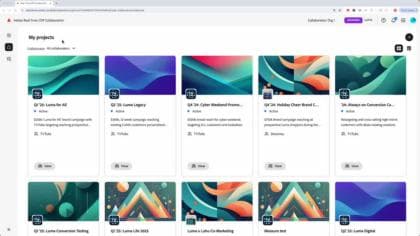 Real-Time CDP Collaborationでのプロジェクトの作成