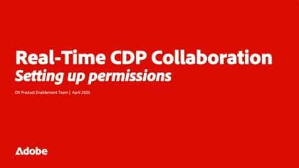 Real-Time CDP Collaborationの権限の設定