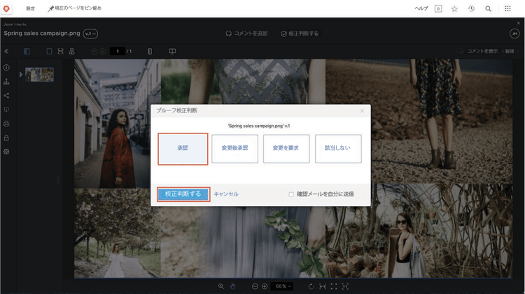 2 つ目の「決定する」ボタンの画像。