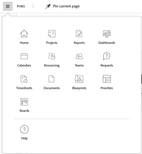 ワーカーのメインメニュー