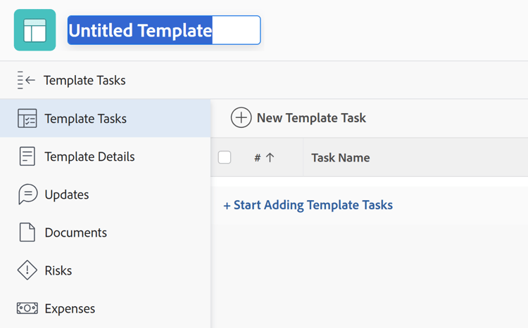 新規テンプレート