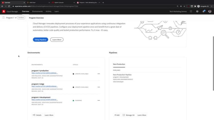 AEM での Adobe Target Cloud Service アカウントの作成