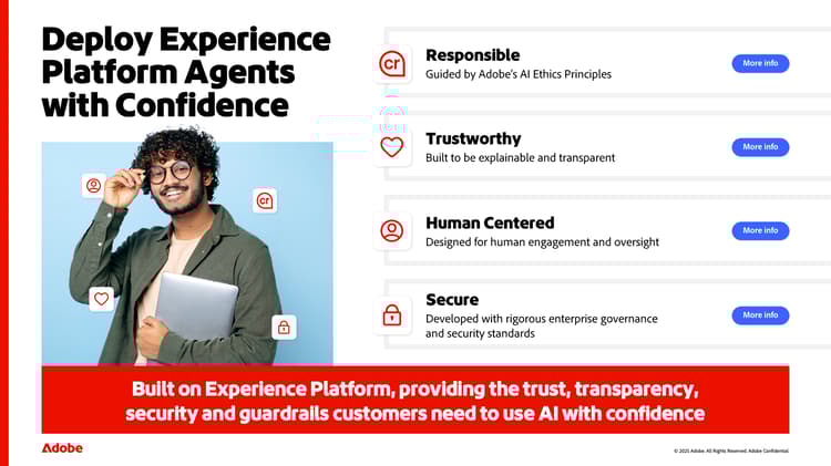 信頼性のあるExperience Platform エージェントのデプロイのスクリーンショット