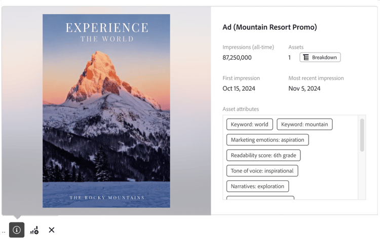 Content Analytics 경험 미리보기