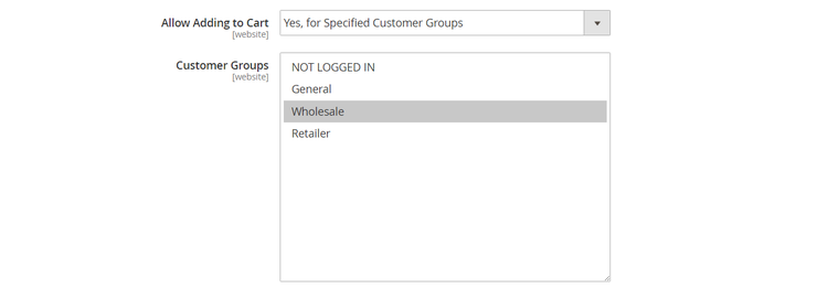 도매 고객 그룹만 장바구니에 제품을 넣을 수 있습니다.