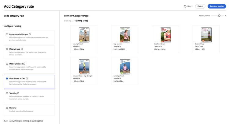 지능형 순위 방법 선택