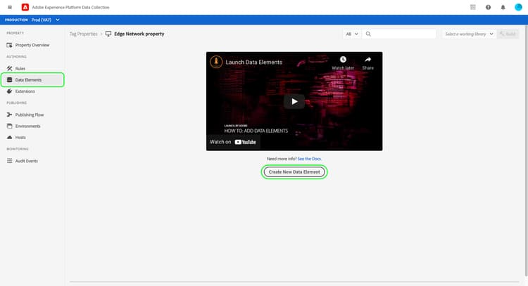 새 데이터 요소 만들기