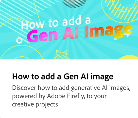 Gen AI 이미지를 추가하는 방법