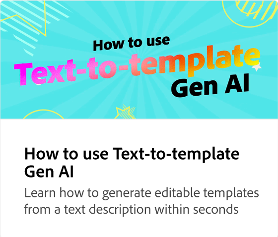 Text-to-template Gen AI를 사용하는 방법