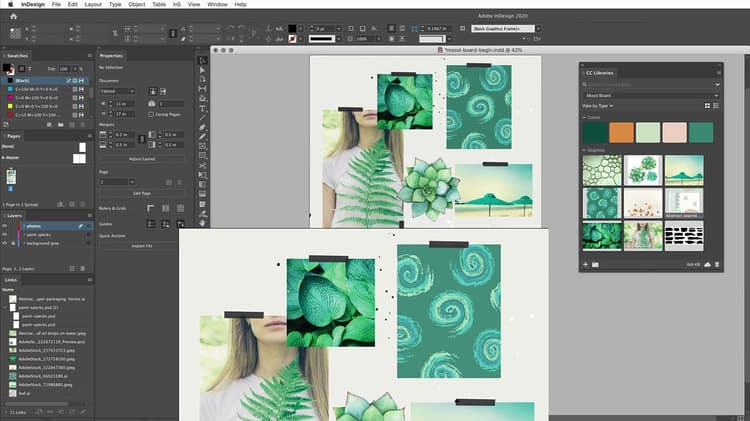 Adobe을 사용하여 영감을 주는 무드 보드를 빠르게 제작 Stock