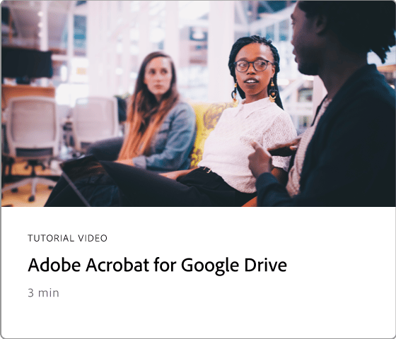 Google 드라이브용 Adobe Acrobat