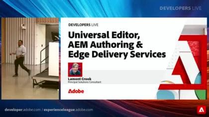 범용 편집기, Adobe Experience Manager 작성 및 Edge Delivery Services